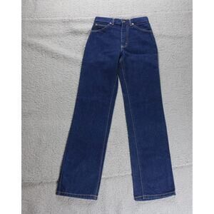 New Lee Jeans Boys 14 Slim 25W Blue Denim Riders Heavyweight Vintage 80s USA